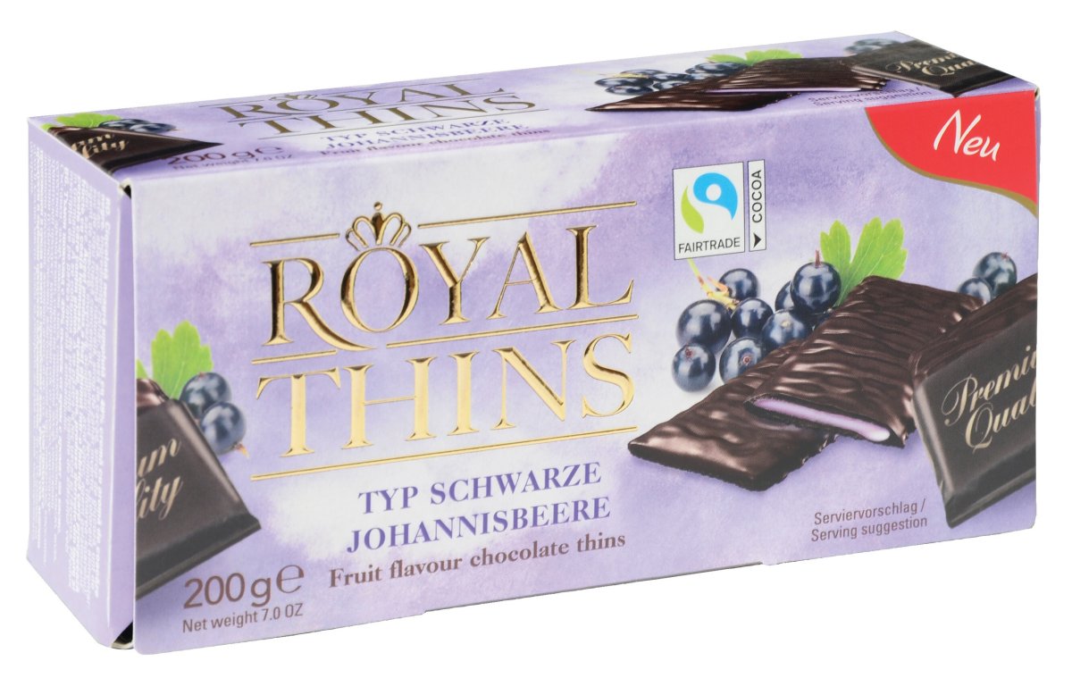 Шоколадные плитки Royal thins
