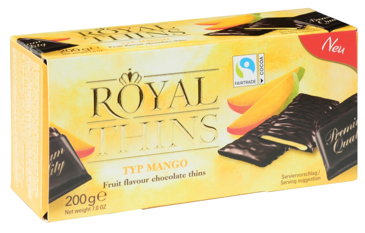 Шоколадные плитки Royal thins