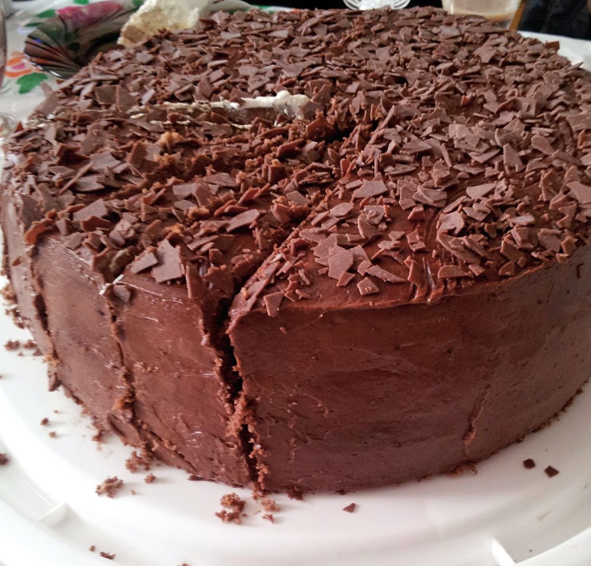 Сметанный шоколадный торт