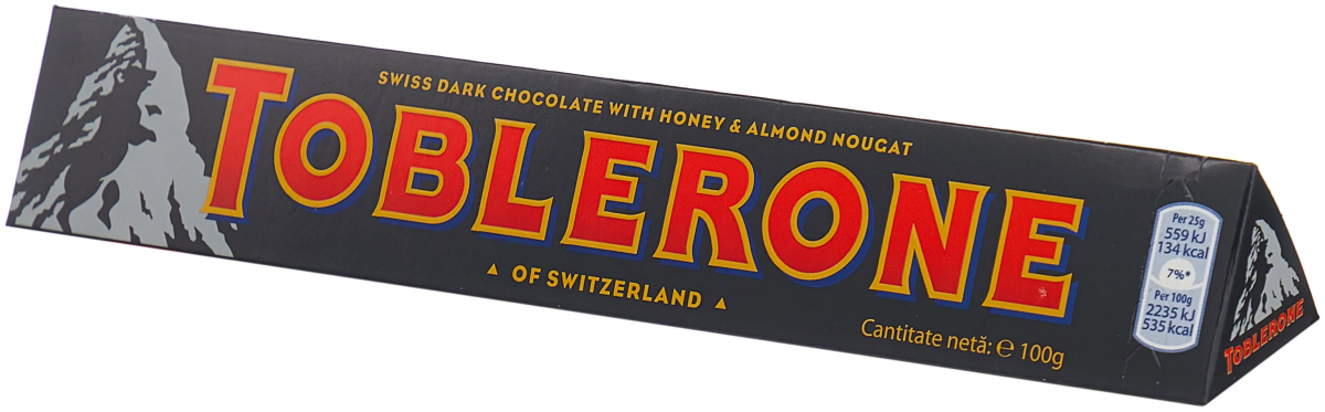 Шоколад Toblerone темный с медом и миндальной нугой