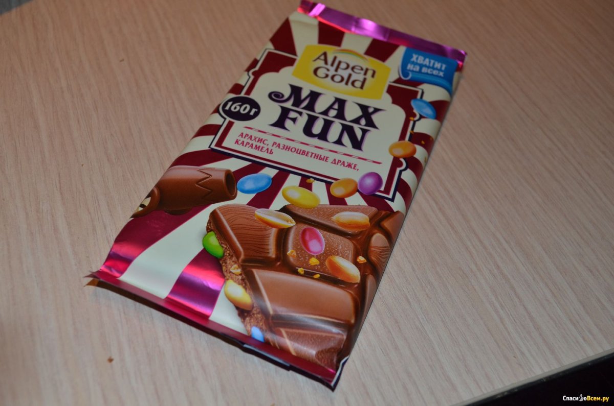 Max fun белый шоколад зимний ягодный