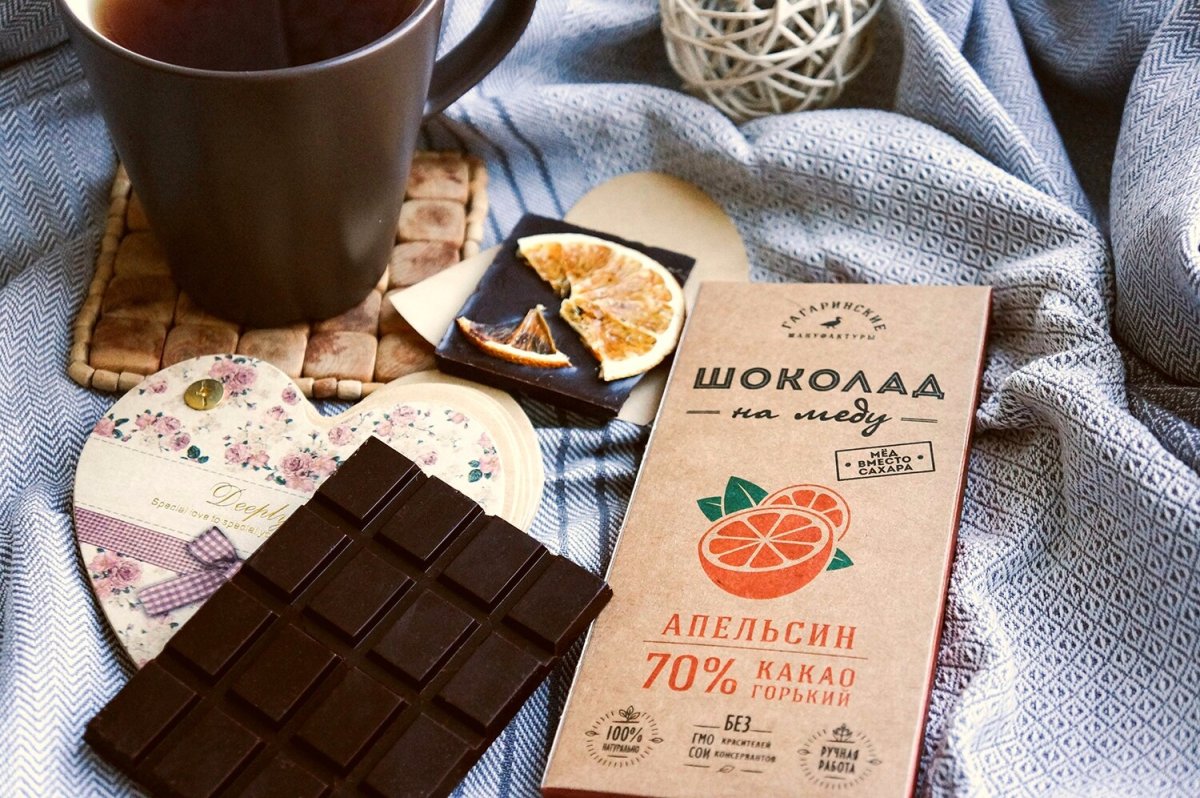 Шоколад Спартак Горький элитный 72% крафт 90 г 1/3 Спартак