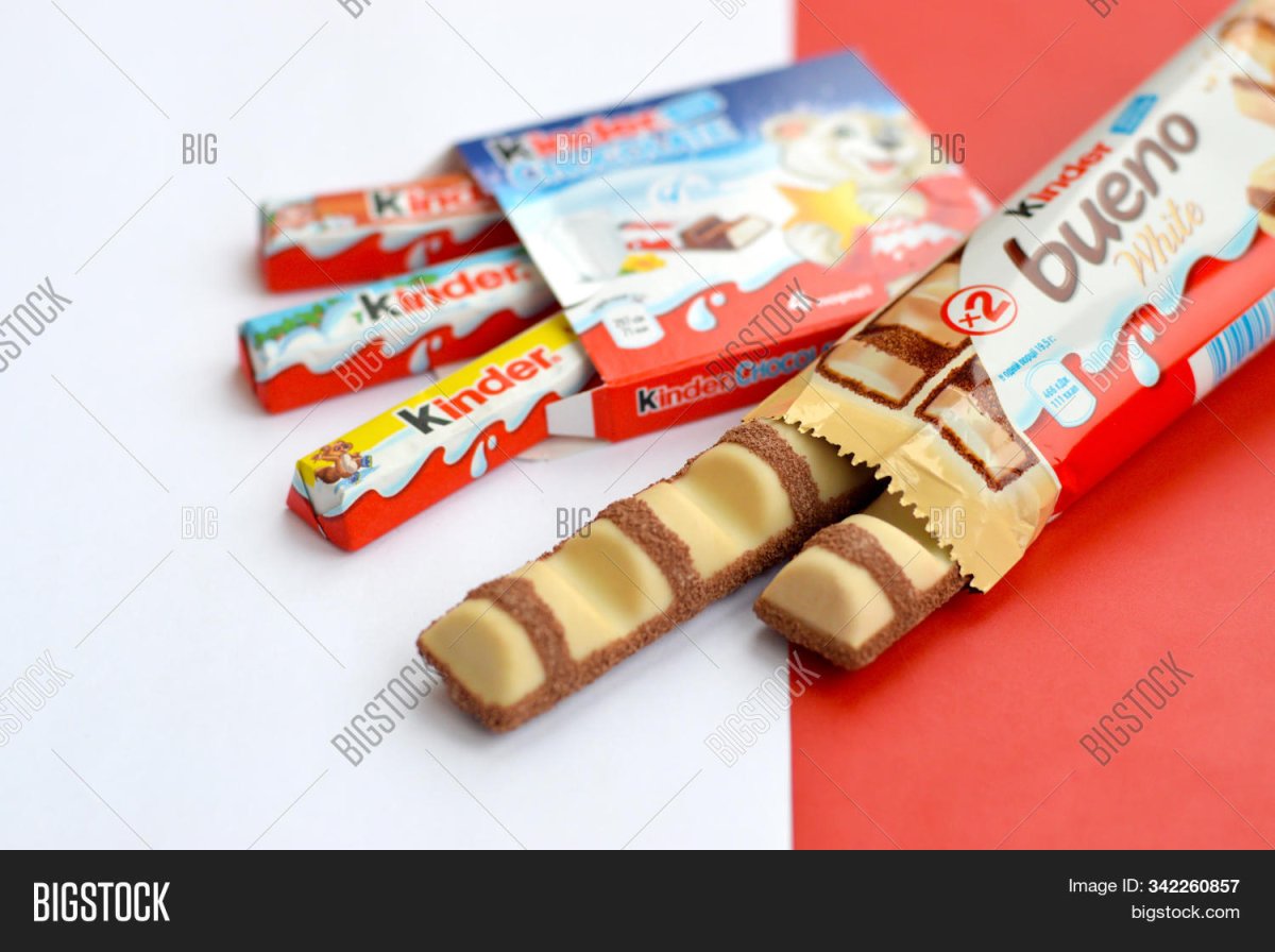 Киндер батончик белый