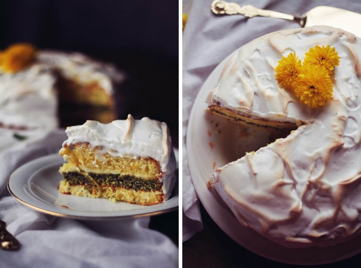 Торт Лимончелло лимонный курд