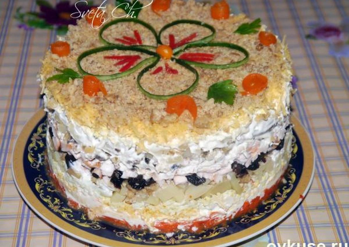 Закусочный Наполеон с консервой