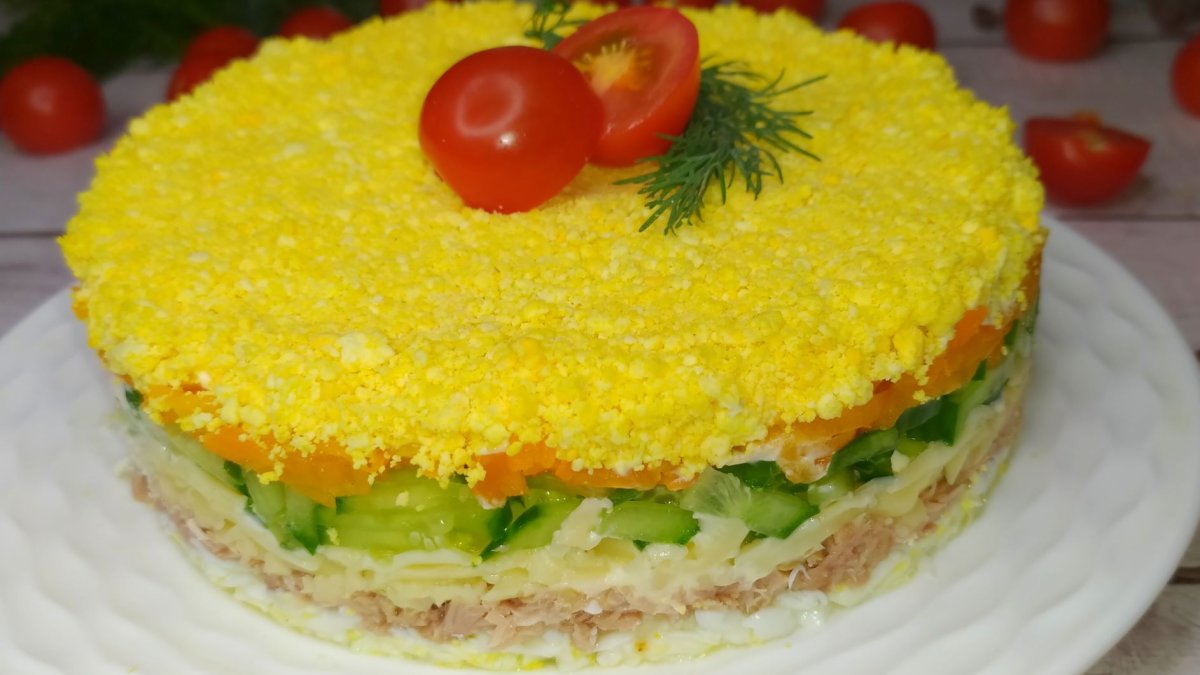 Рыбная консерва для мимозы