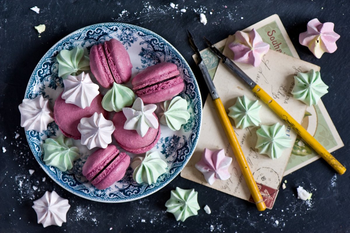 Открытка с макаронами