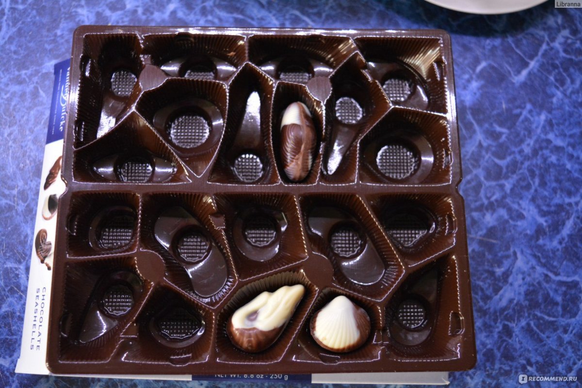 Конфеты бельгийский шоколад ракушки