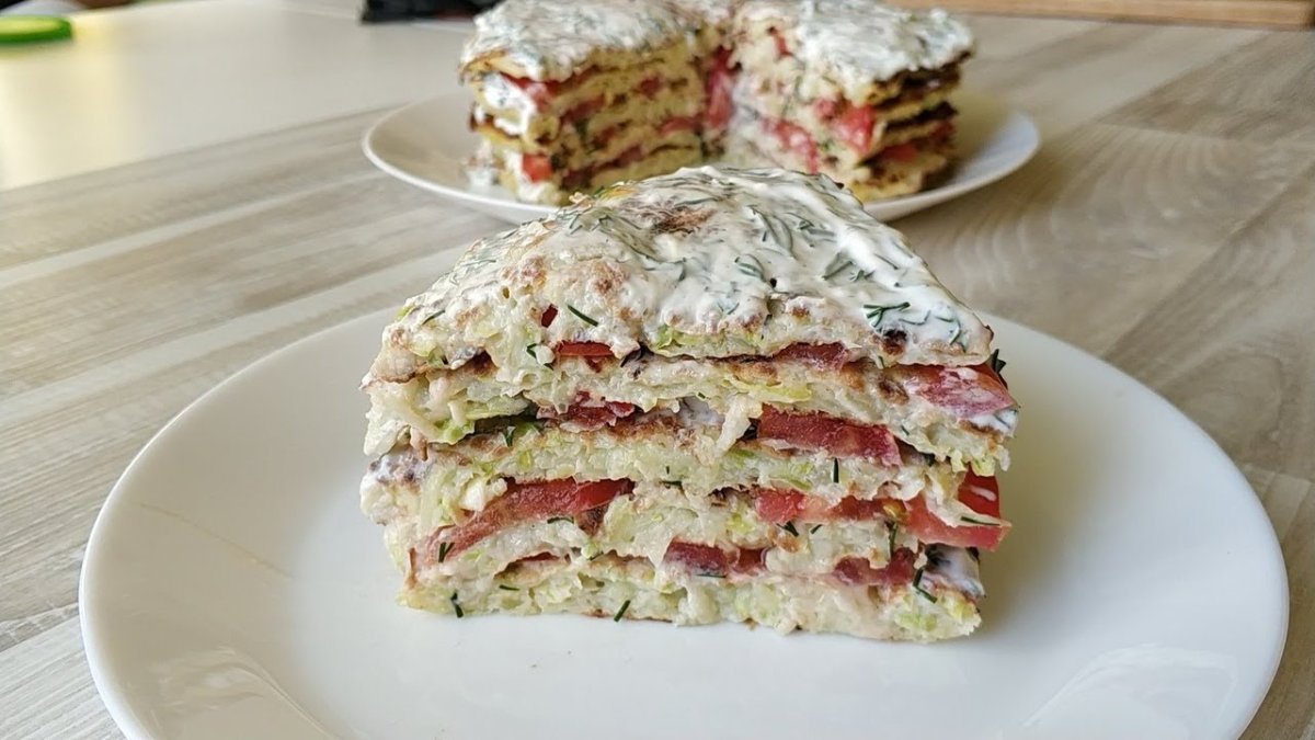 Кабачковый пирог майонез чеснок