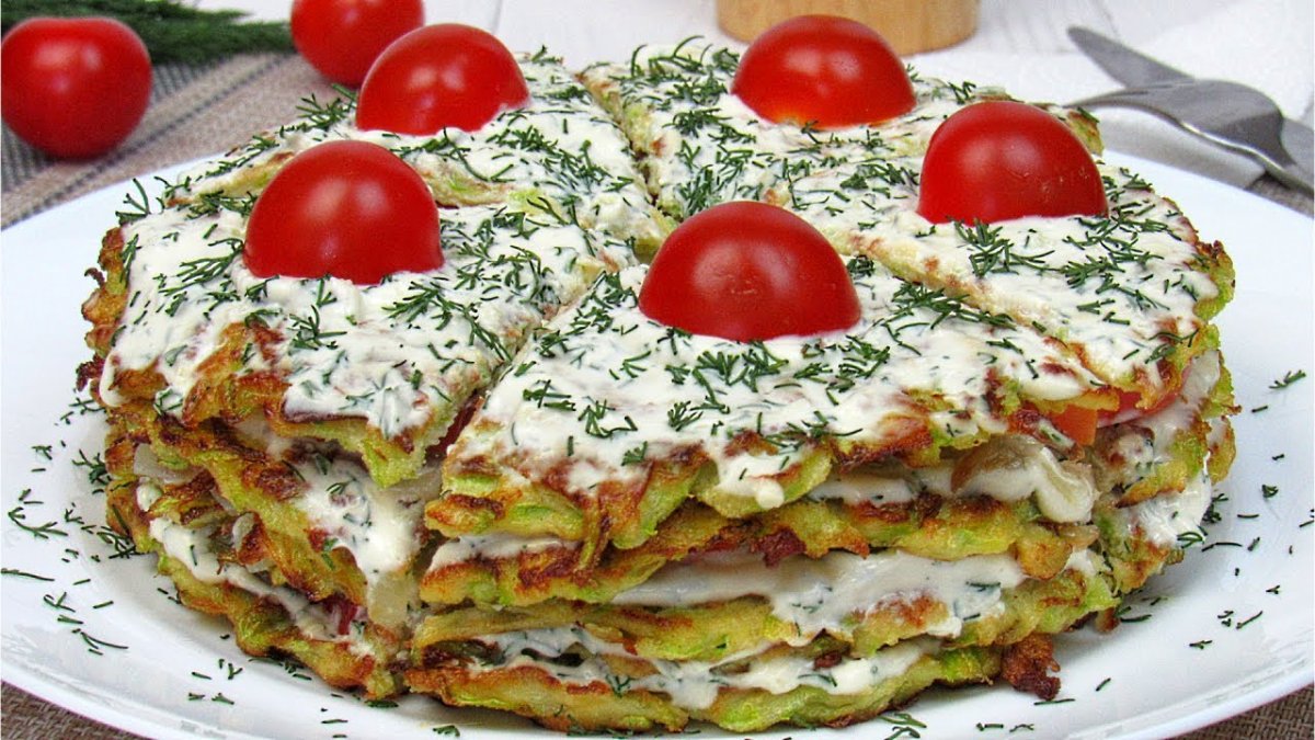 Шпинатный закусочный торт