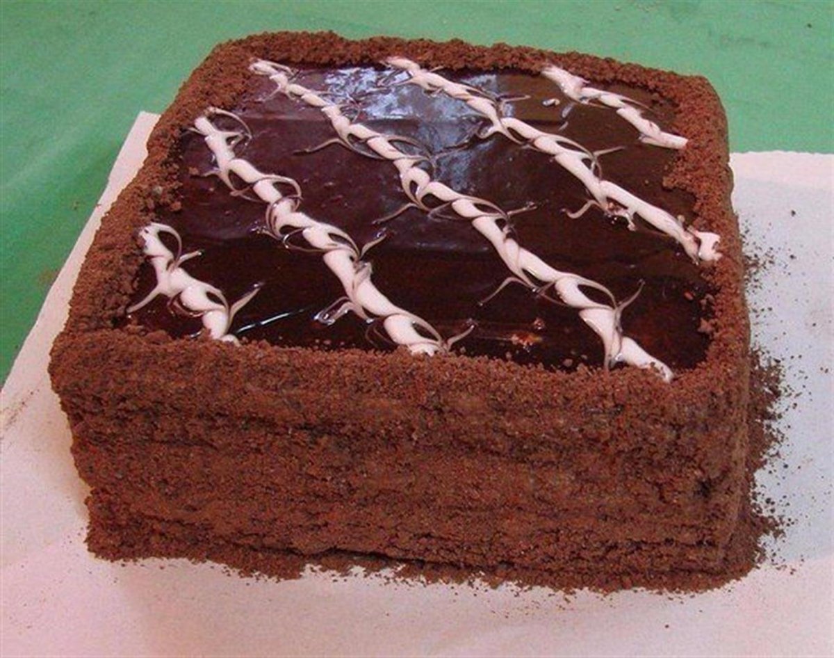 Махровый торт домашний