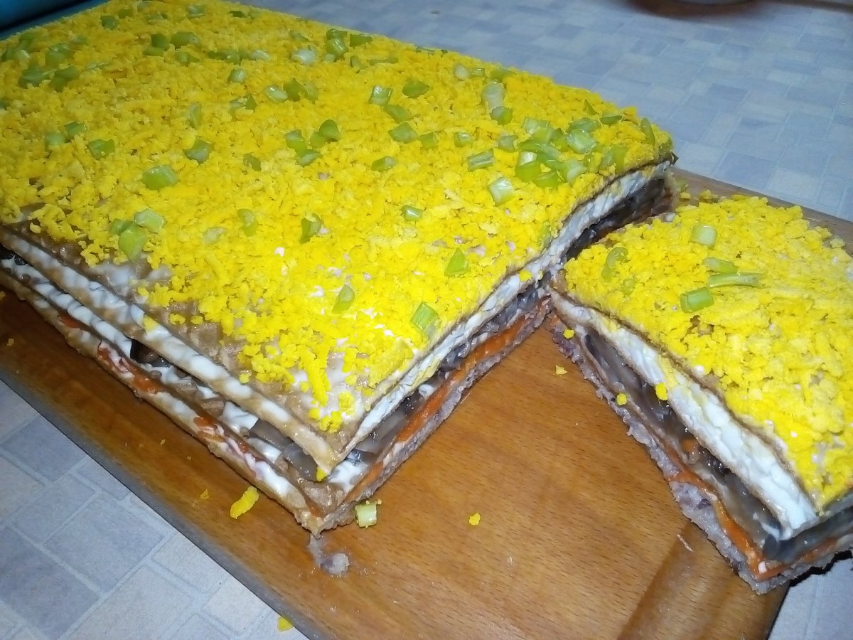 Вафельный тортик к чаю