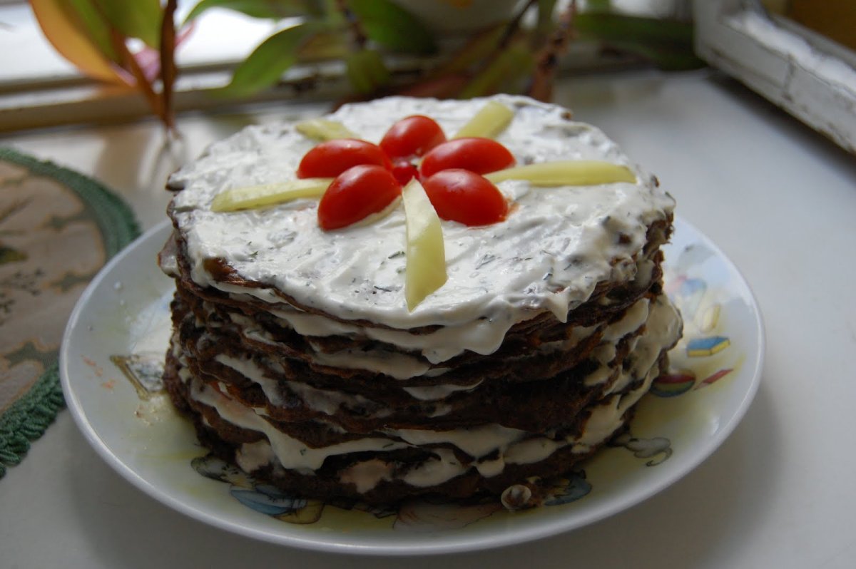 Юлия Высоцкая печеночный торт
