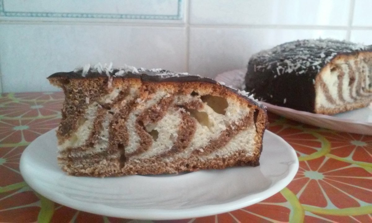 Украсить кекс Зебра