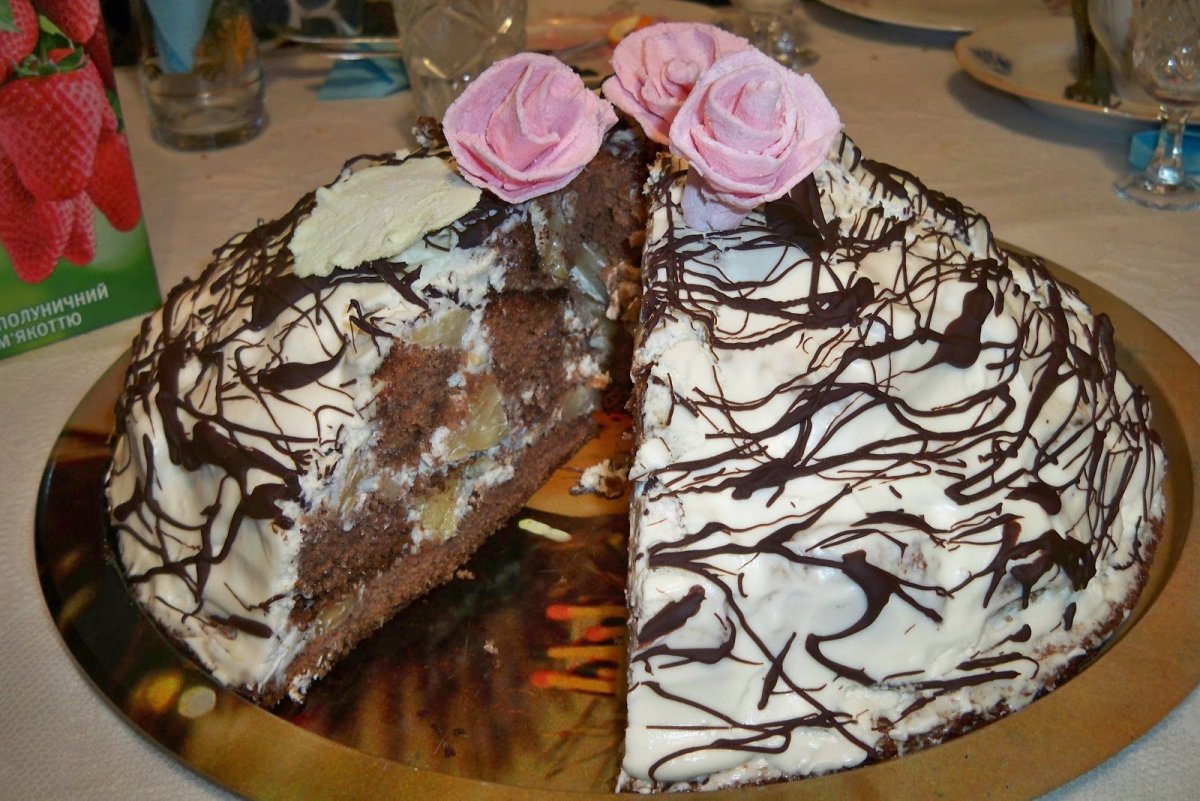 Торт Панчо рецепт с ананасами
