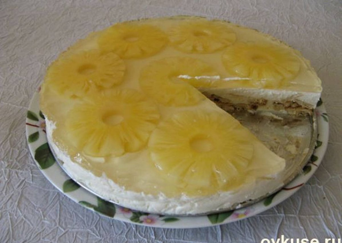 Нежный тортик из крекера