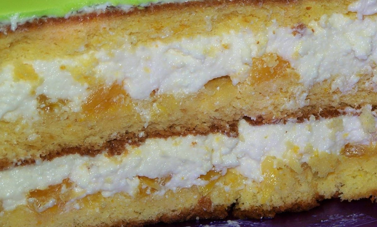 Банановый торт с карамелью