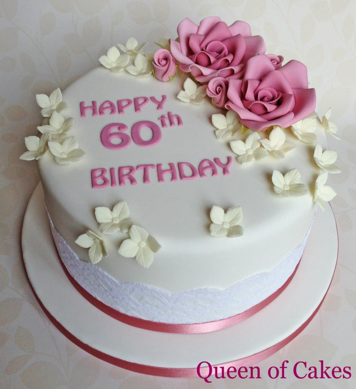 Торт двухярусныйна 50 лет женщине