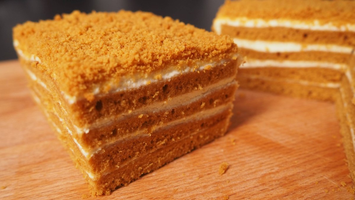 Торт медовик Карамельный