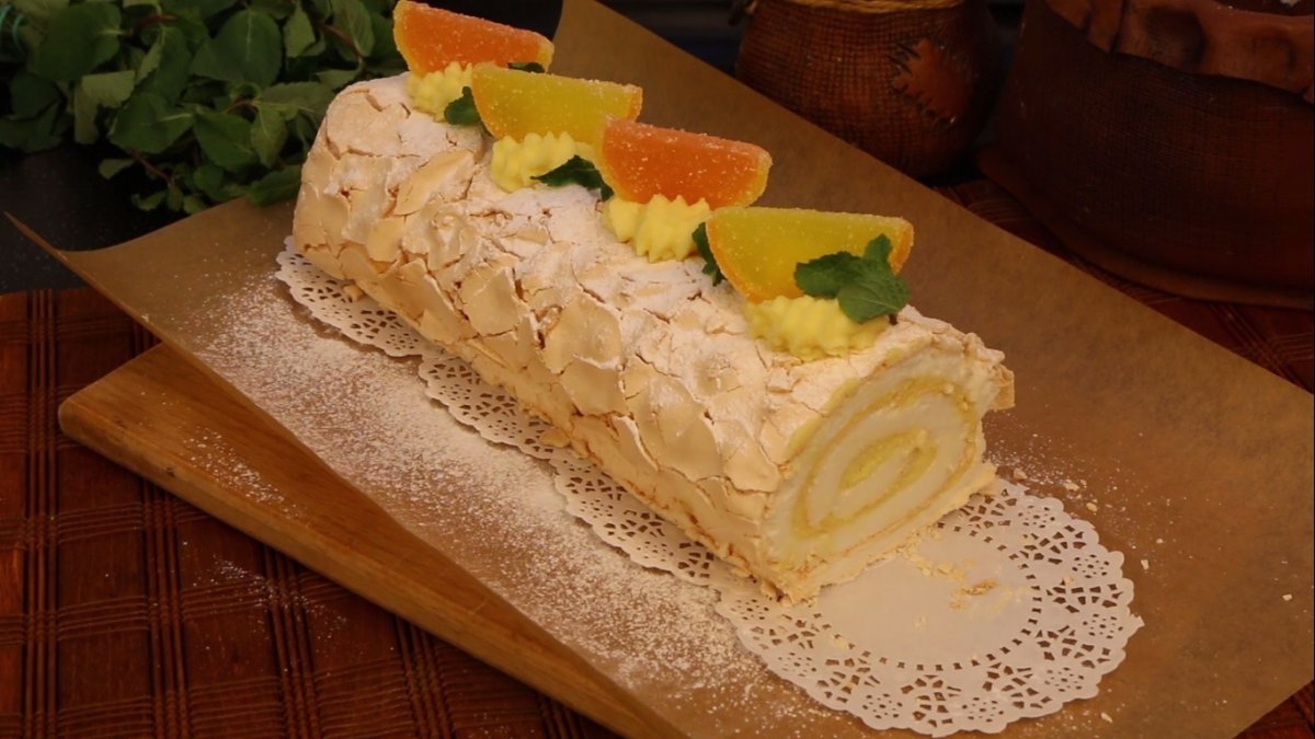 Меренговый рулет Павлова