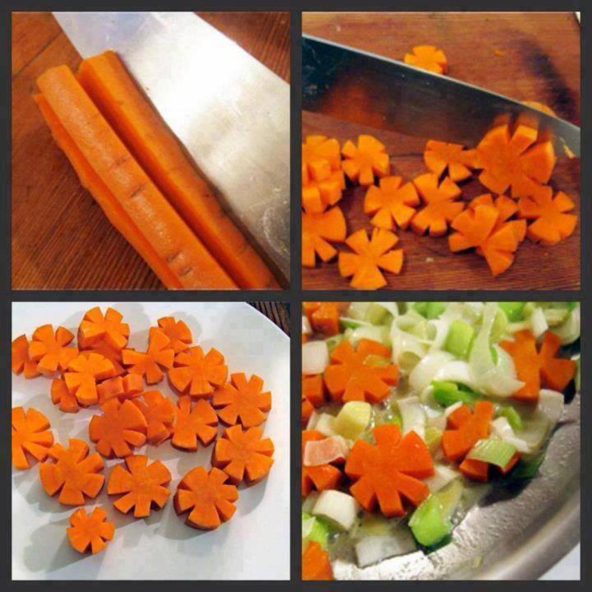 Украшения из моркови