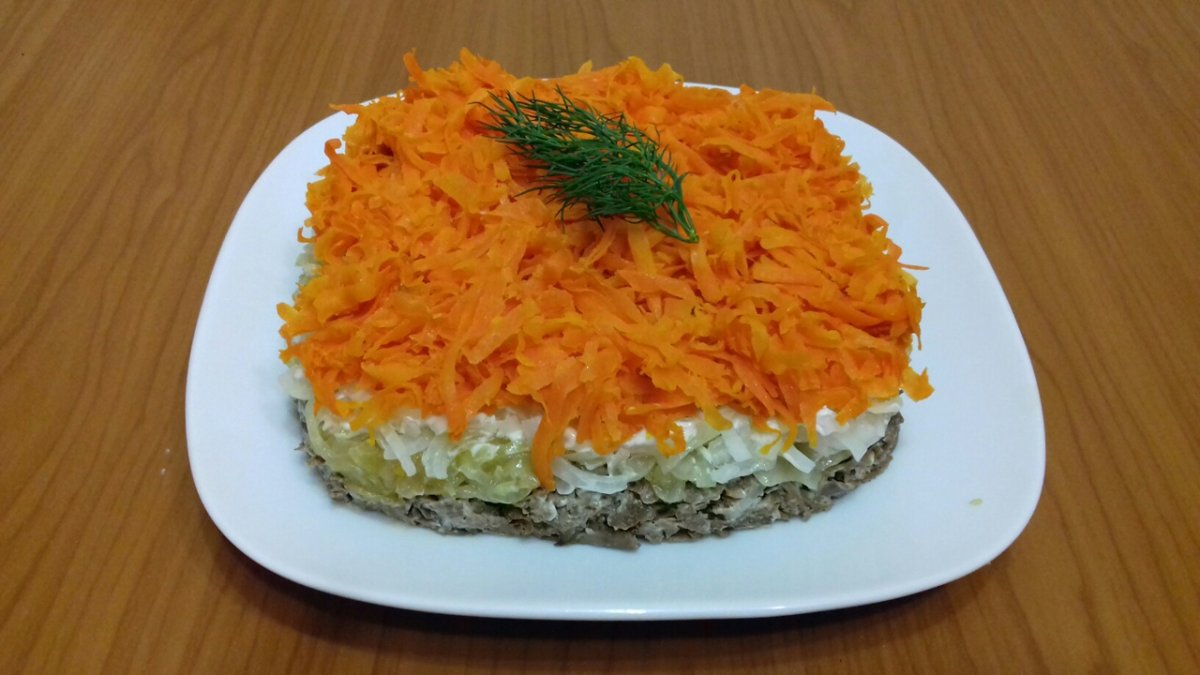 Закусочный торт Наполеон Salat