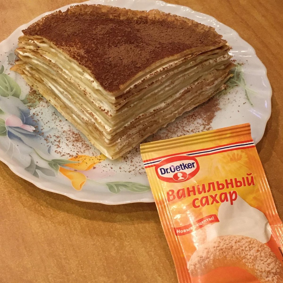 Блинный торт с апельсинами