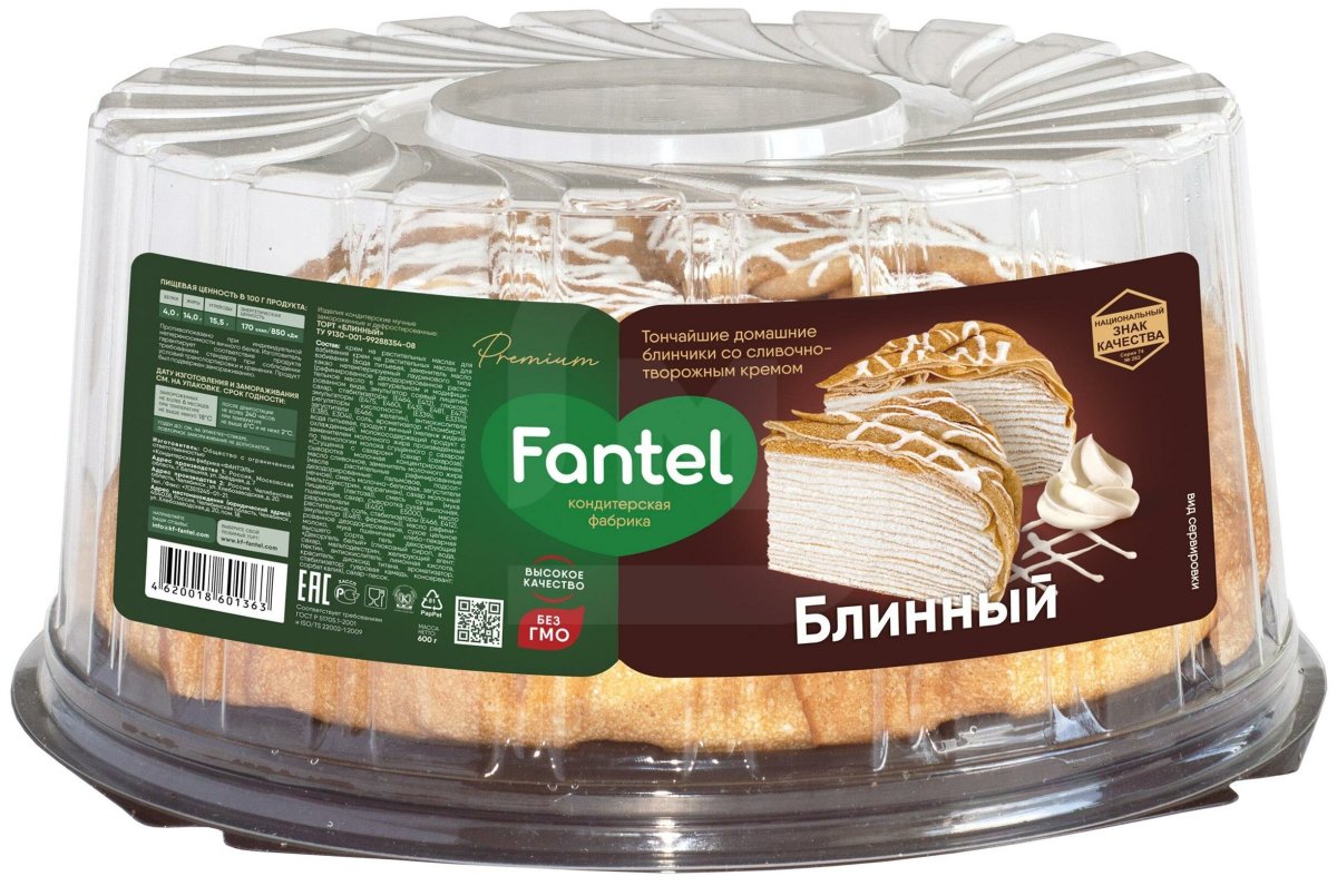 Блинный торт с карамелью