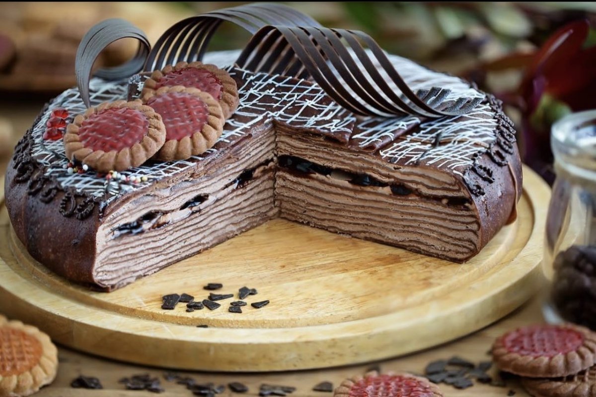 Тортик из куриных блинчиков