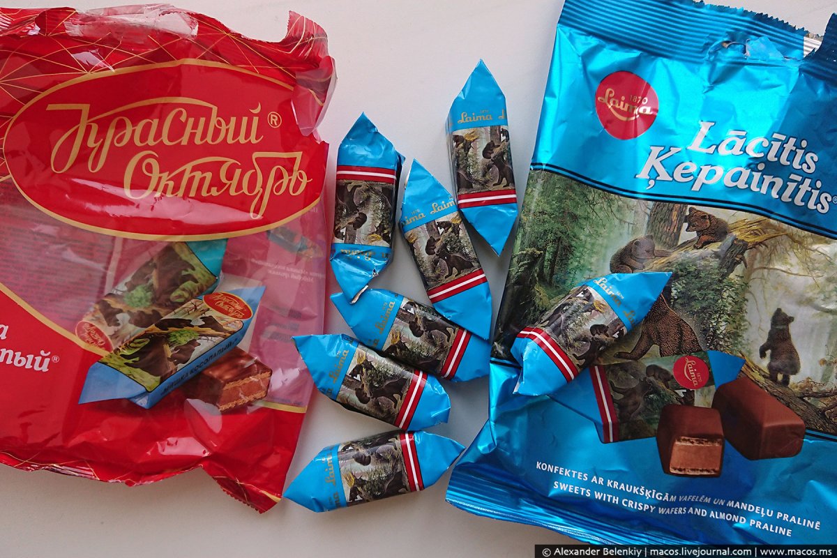 Конфеты флаг России
