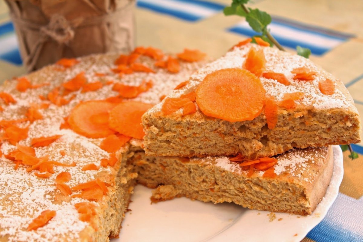 Морковный пирог бисквит