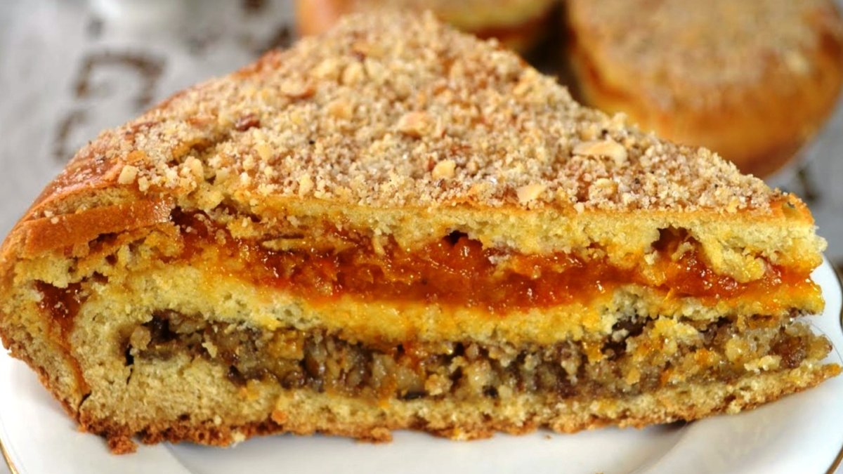 Ботлихский пирог с орехами