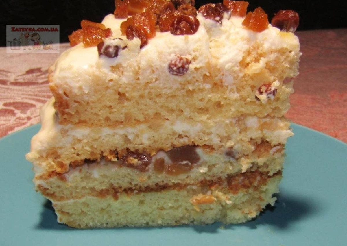 Лёгкий вкусный тортик в домашних