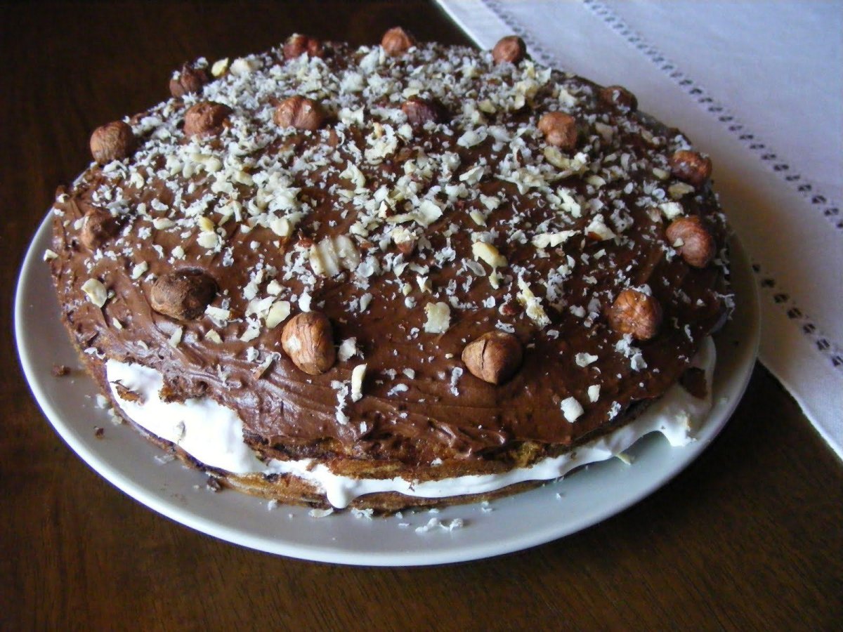 Торт из пряников и бананов