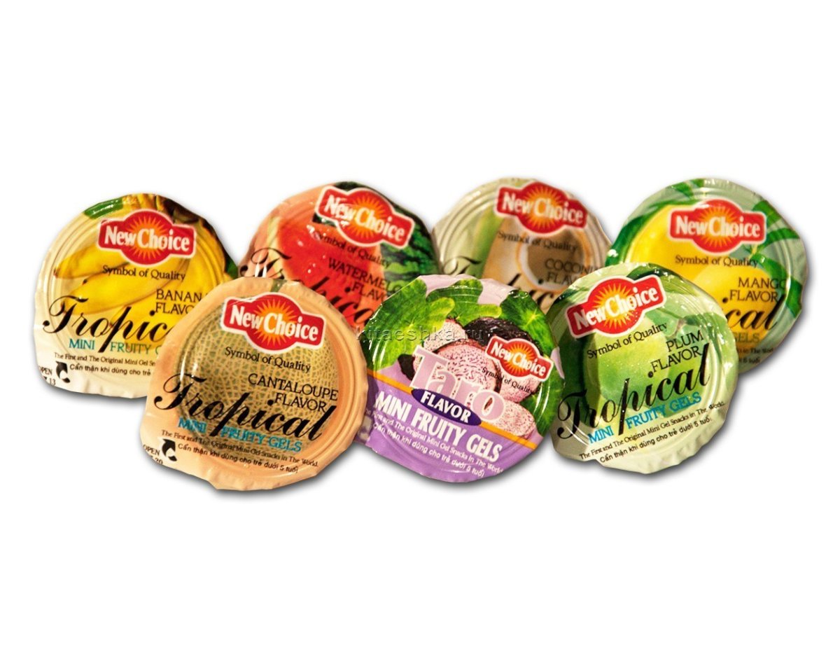 Мини-желе ассорти тропических вкусов New choice, 410г