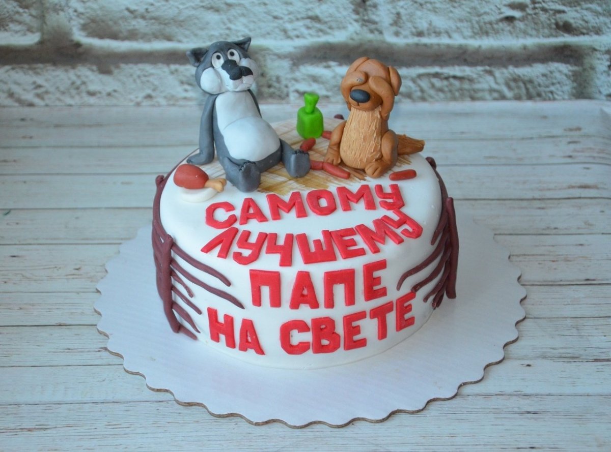Торт собачка кремовый
