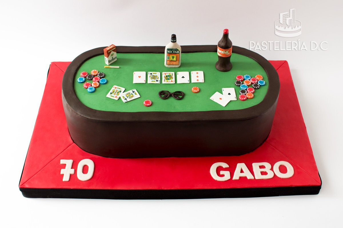 Poker Decor Cake