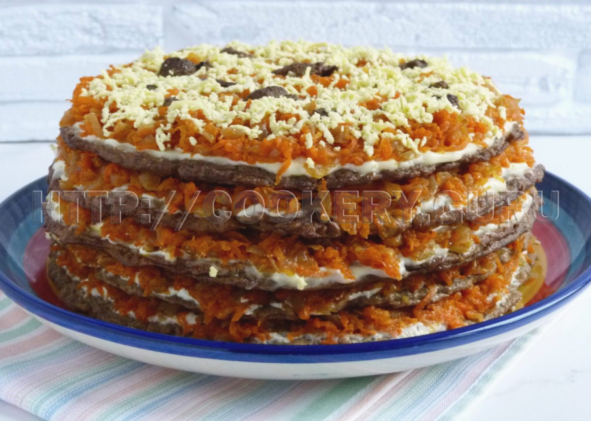 Печеночный торт закусочный