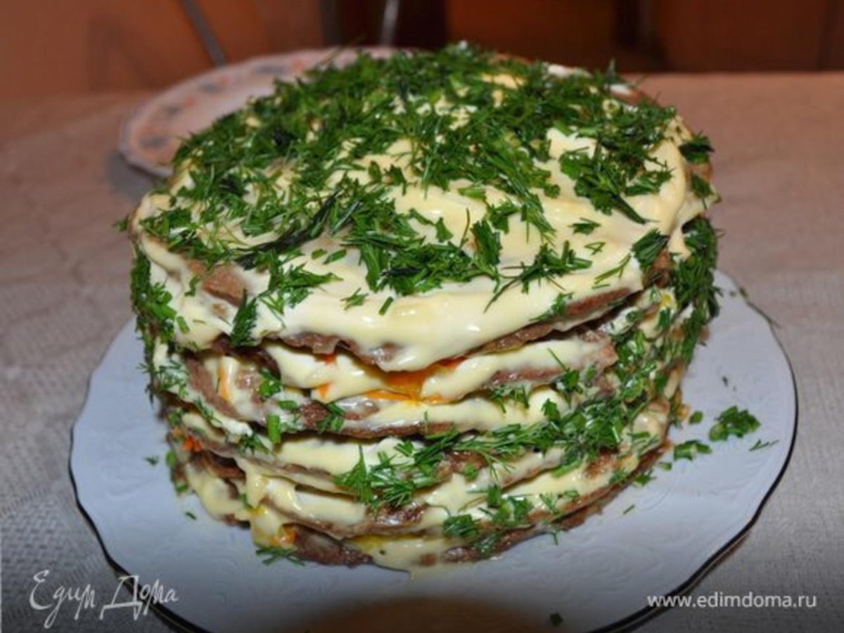 Юлия Высоцкая печеночный торт