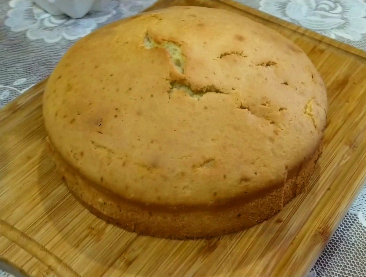 Выпекание бисквита