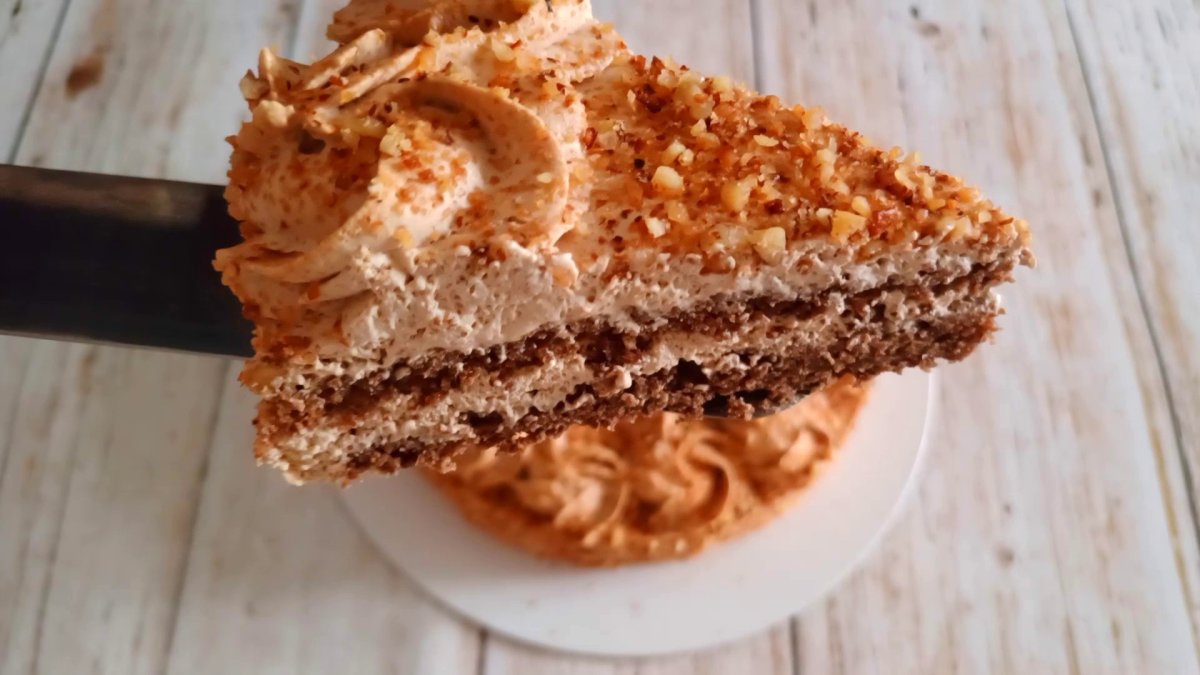 Ореховый торт с грецкими орехами