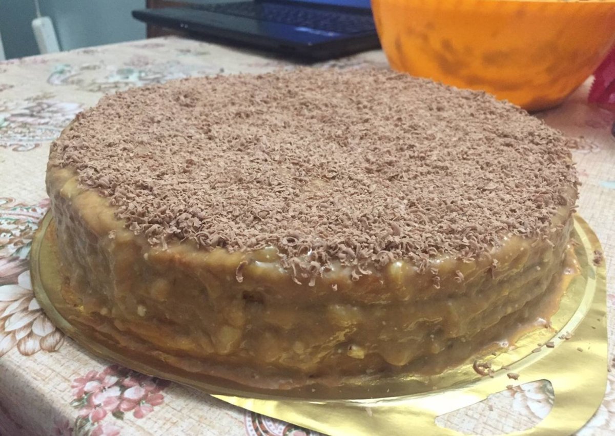 Торт со сгущенкой