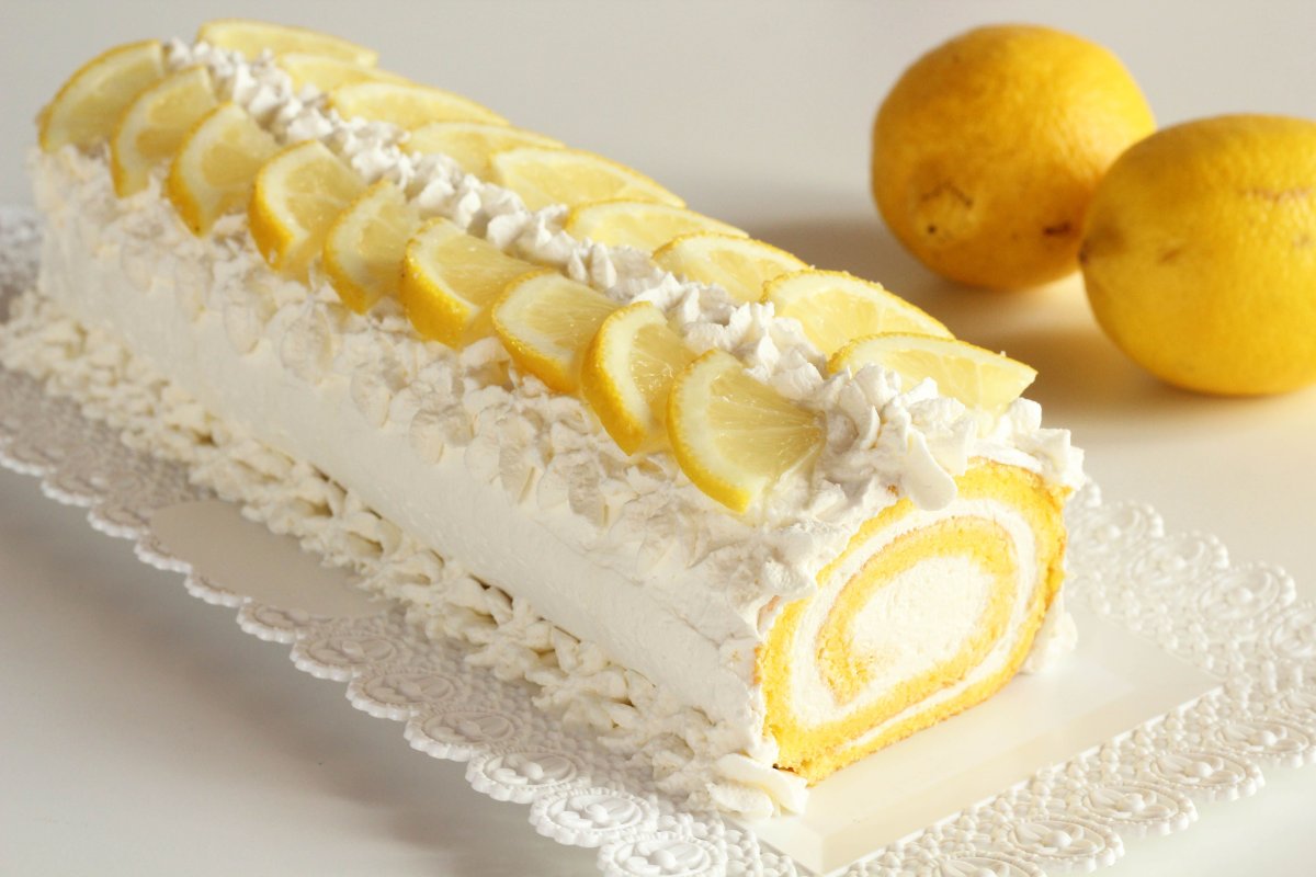 Пирог с лимонным курдом