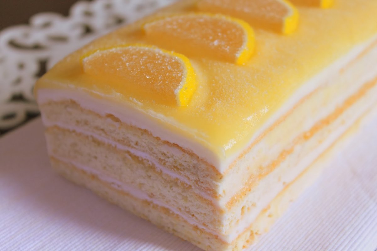 Лимонно маковый торт