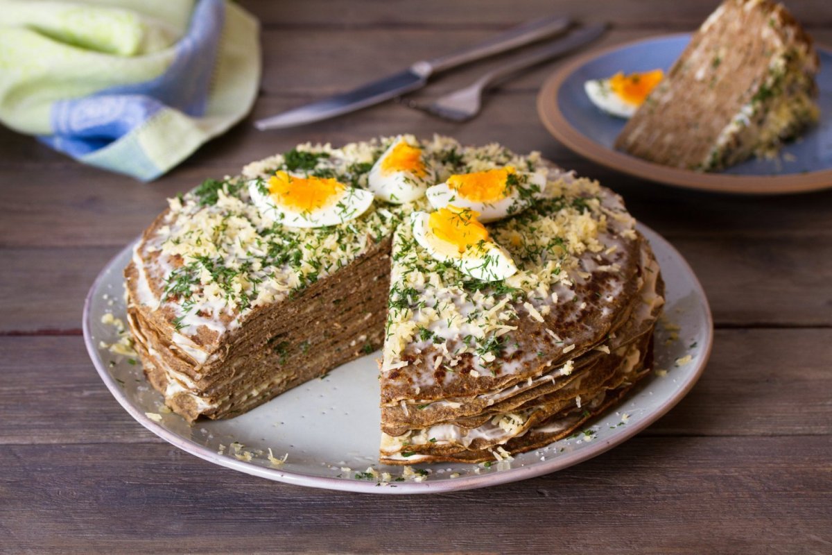 Самый нежный и сочный печеночный торт ! Закусочный торт !