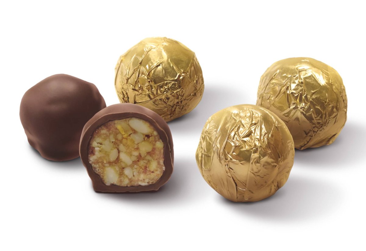 Овальные конфеты шоколадные