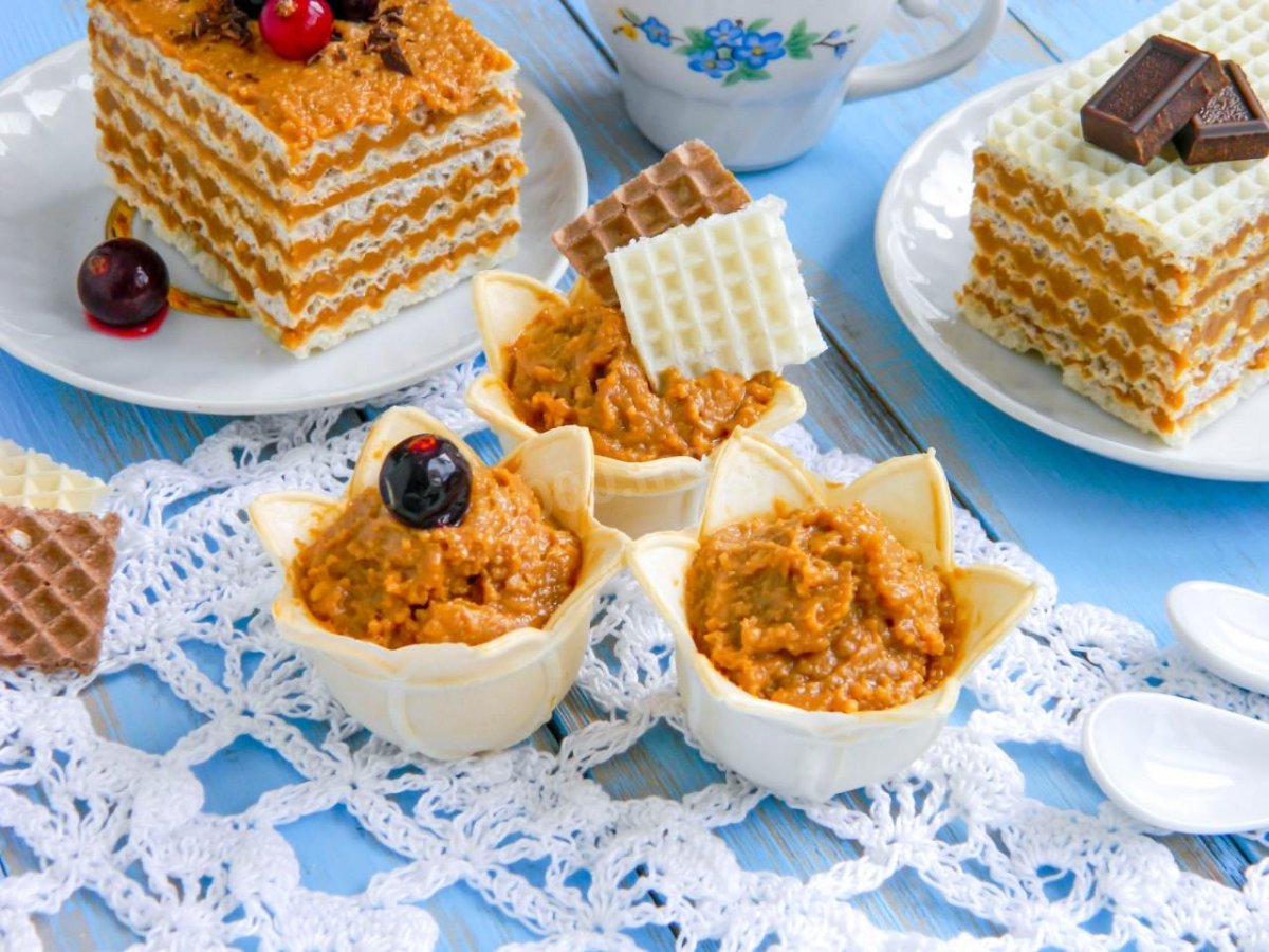 Торт из вафельных коржей