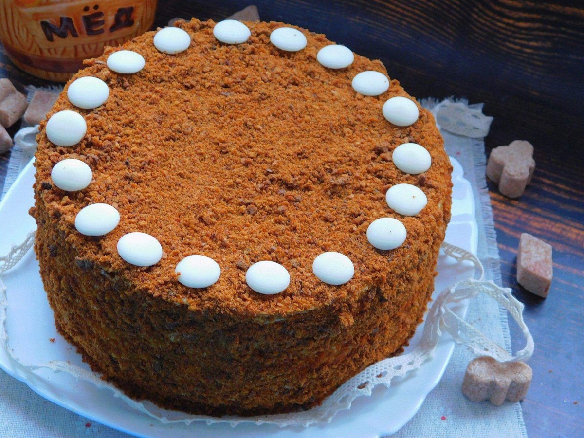 Рецепт пирожного медовик