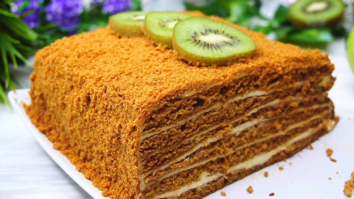 Черничный торт суфле