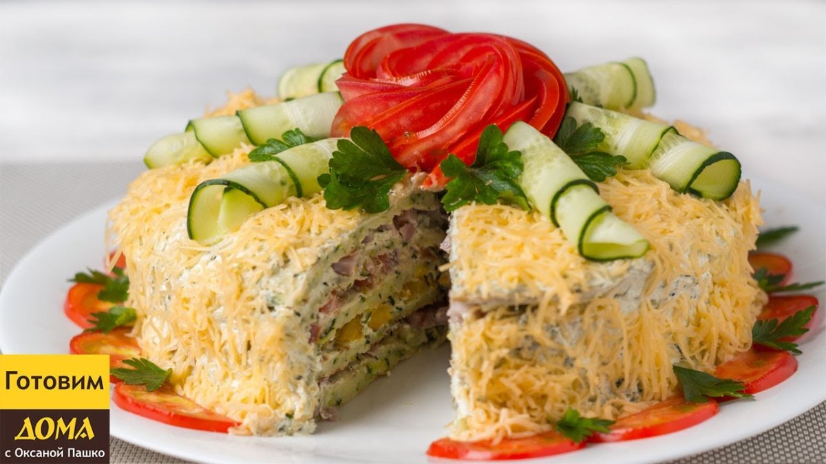 Закусочный капустный торт